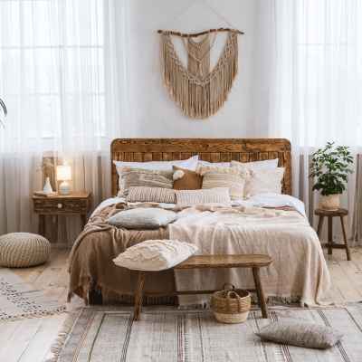 Boho-Chic Modern Bedroom